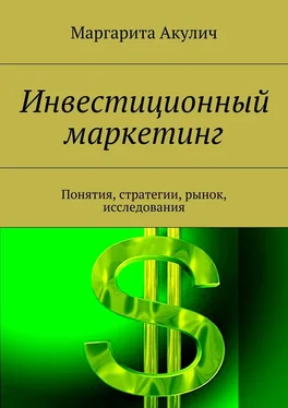 Маргарита Акулич Инвестиционный маркетинг. Понятия, стратегии, рынок, исследования обложка книги