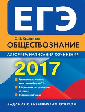 Ольга Кишенкова ЕГЭ 2017. Обществознание. Алгоритм написания сочинения обложка книги