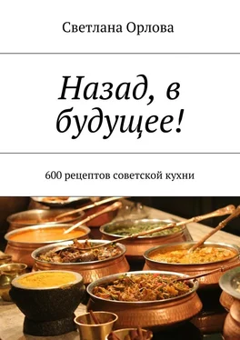 Светлана Орлова Назад, в будущее! 600 рецептов советской кухни обложка книги