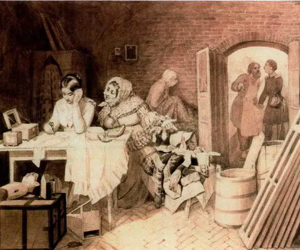 Бедной девушке краса смертная коса Мышеловка 18441846 Сепия - фото 22