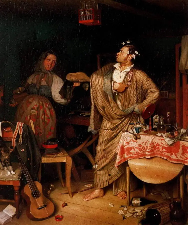 Свежий кавалер Утро чиновника получившего первый крестик 1846 - фото 25