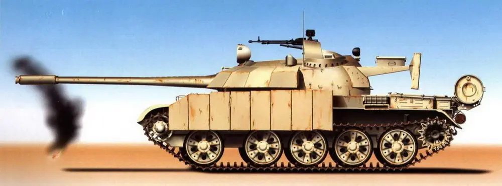 Модернизированный танк Т55 иракских войск Кувейт 1991 год Танк Т55 - фото 53