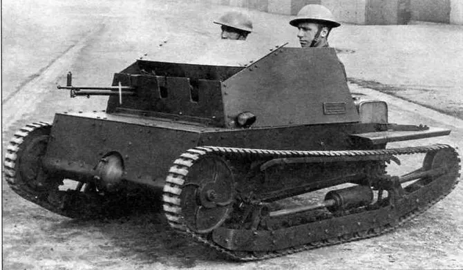 Танкетки КарденЛойд Mk II вверху и КарденЛойд Mk III Танкетка - фото 7