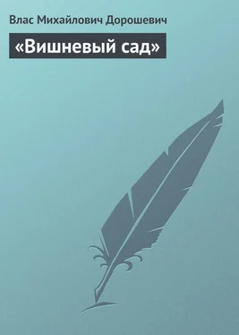 Влас Дорошевич «Вишневый сад» обложка книги