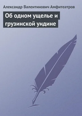 Александр Амфитеатров Об одном ущелье и грузинской ундине обложка книги