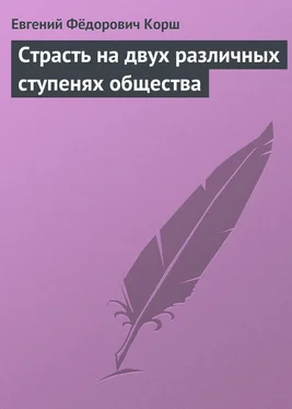 Евгений Корш Страсть на двух различных ступенях общества обложка книги