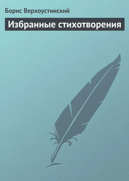 Борис Верхоустинский Избранные стихотворения обложка книги