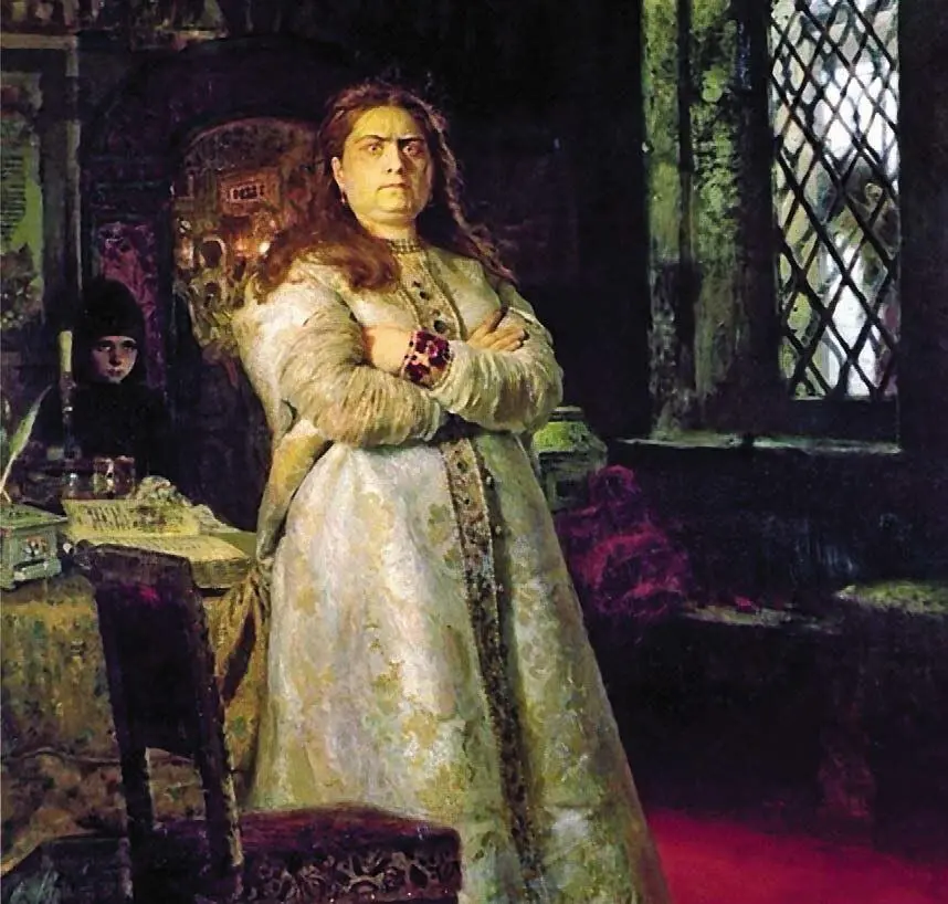 Царевна Софья Алексеевна в Новодевичьем монастыре И Е Репин 1879 Князь - фото 34