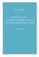 Елена Ехлакова - Собственность и труд – оптимизация воздействия государства по критерию повышения качества жизни