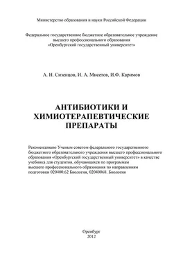 Алексей Сизенцов Антибиотики и химиотерапевтические препараты обложка книги