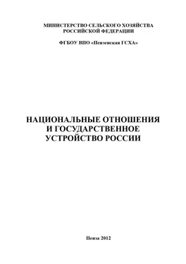 Дмитрий Порфирьев Национальные отношения и государственное устройство России обложка книги