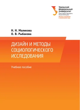 Наталья Маликова Дизайн и методы социологического исследования обложка книги