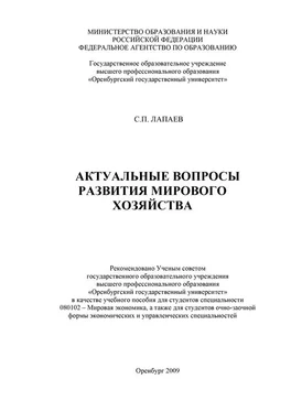 Сергей Лапаев Актуальные вопросы развития мирового хозяйства обложка книги