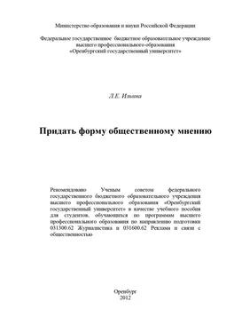 Лариса Ильина Придать форму общественному мнению обложка книги