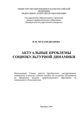 Нурия Мухамеджанова Актуальные проблемы социокультурной динамики обложка книги