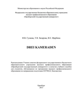 Валентина Щербина Drei Kameraden обложка книги