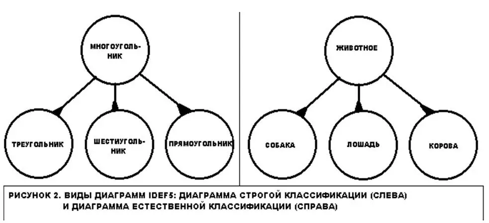 Рис 1311 Виды диаграмм IDEF5диаграмма строгой классификации слева и - фото 40