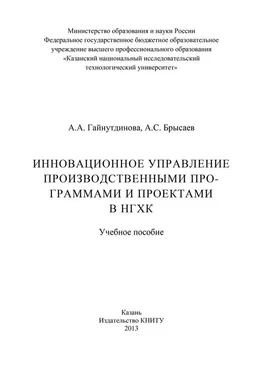 А. Брысаев Инновационное управление производственными программами и проектами в НГХК обложка книги