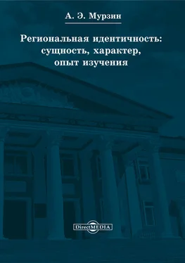 Андрей Мурзин Региональная идентичность: сущность, характер, опыт изучения обложка книги