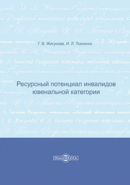 Ирина Ткаченко Ресурсный потенциал инвалидов ювенальной категории