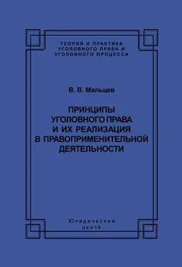 Василий Мальцев Принципы уголовного права и их реализация в правоприменительной деятельности обложка книги