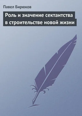 Павел Бирюков Роль и значение сектантства в строительстве новой жизни обложка книги