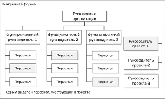 Рисунок 13 Матричная форма организации проектного управления ПРОЕКТНАЯ - фото 3