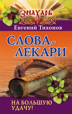 Евгений Тихонов Слова-лекари на большую удачу! обложка книги