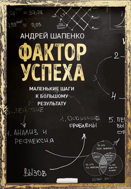 Андрей Шапенко Фактор успеха. Маленькие шаги к большому результату обложка книги