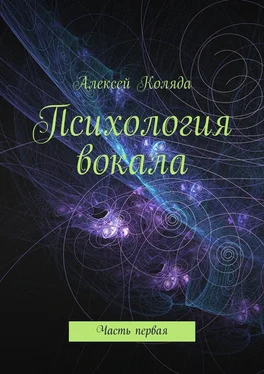 Алексей Коляда Психология вокала. Часть первая обложка книги