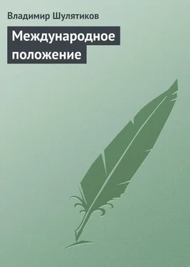 Владимир Шулятиков Международное положение обложка книги