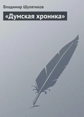 Владимир Шулятиков «Думская хроника» обложка книги