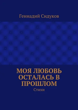 Геннадий Сидуков Моя любовь осталась в прошлом. Стихи обложка книги