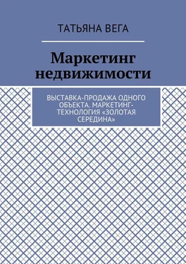 Татьяна Вега Маркетинг недвижимости. Выставка-продажа одного объекта. Маркетинг-технология «Золотая середина» обложка книги