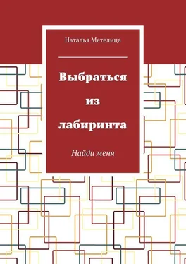 Наталья Метелица Выбраться из лабиринта. Найди меня обложка книги