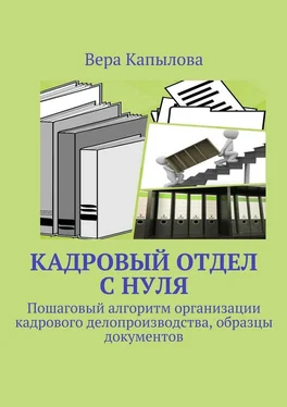 Вера Капылова Кадровый отдел с нуля. Пошаговый алгоритм организации кадрового делопроизводства, образцы документов обложка книги