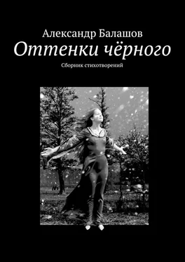 Александр Балашов Оттенки чёрного. Сборник стихотворений обложка книги