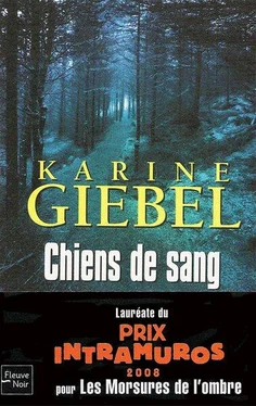 Karine Giébel Chiens de sang обложка книги