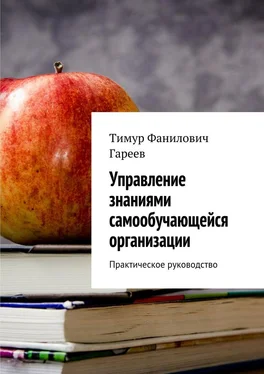 Тимур Гареев Управление знаниями самообучающейся организации. Практическое руководство обложка книги