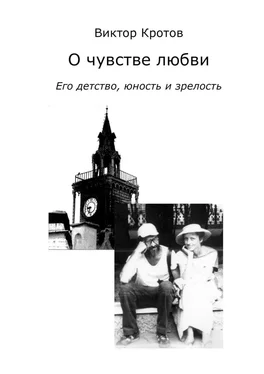 Виктор Кротов О чувстве любви. Его детство, юность и зрелость обложка книги