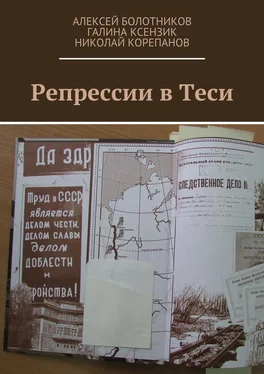 Николай Корепанов Репрессии в Теси обложка книги