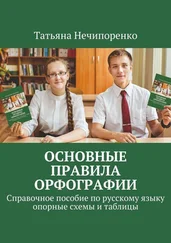 Татьяна Нечипоренко - Основные правила орфографии. Справочное пособие по русскому языку - опорные схемы и таблицы
