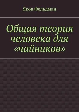 Яков Фельдман Общая теория человека для «чайников» обложка книги