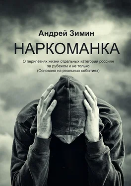 Андрей Зимин Наркоманка. О перипетиях жизни отдельных категорий россиян за рубежом и не только (основано на реальных событиях) обложка книги