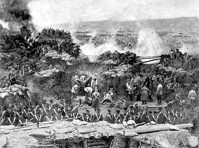 Оборона Севастополя во время Крымской войны Художник Франц Рубо Франция - фото 3