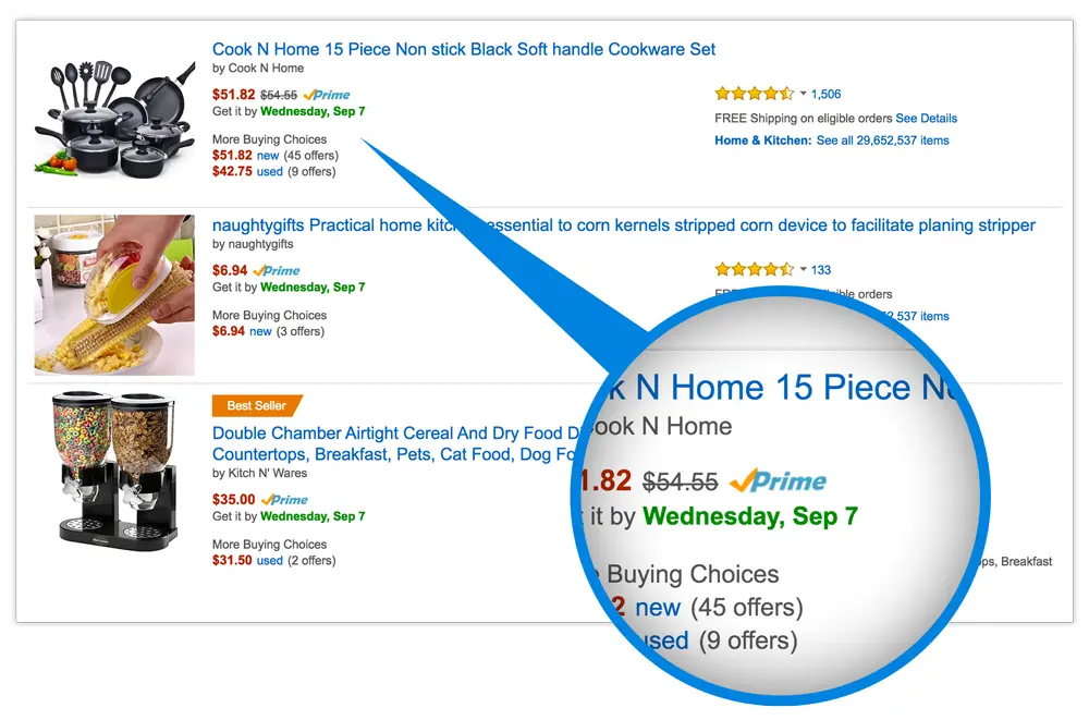 Рис 5 Товары с отметкой Prime Заходя на Amazon в поисках товара в списках на - фото 5
