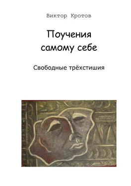 Виктор Кротов Поучения самому себе. Свободные трёхстишия обложка книги