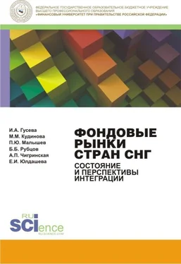 Екатерина Юлдашева Фондовые рынки стран СНГ. Состояние и перспективы интеграции. Монография обложка книги