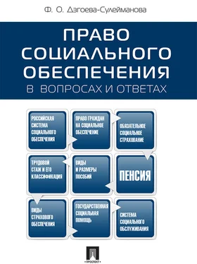 Фатима Дзгоева Право социального обеспечения в вопросах и ответах. Учебное пособие обложка книги