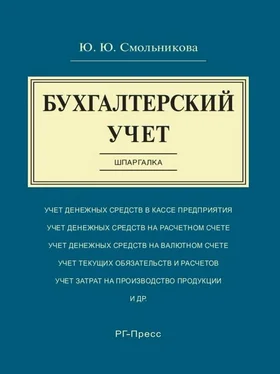 Юлия Смольникова Бухгалтерский учет. Шпаргалка. Учебное пособие обложка книги